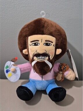 Bob Ross Kidrobot Plush 9" New With Tags Peapod Squirrel Paint Palette